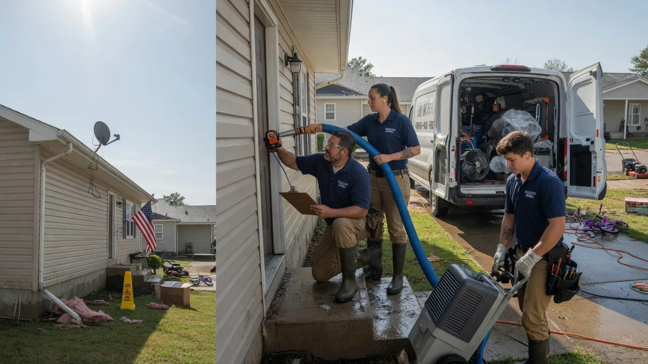 Ceiling Water Damage Restoration in Mill Shoals, IL near me